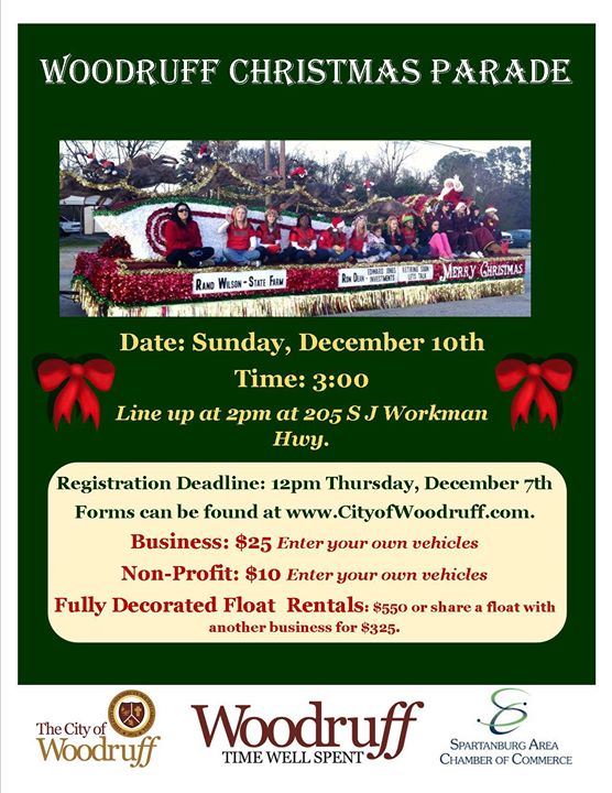 Woodruff Christmas Parade iOnGreenville Your Guide to Greenville