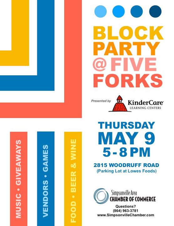 block party at five forks presented by kindercare iongreenville your guide to greenville south carolina block party at five forks presented by