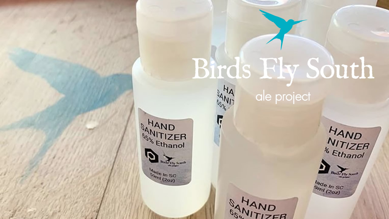 birds fly south hand sanitizer