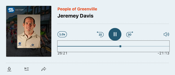people of greenville podcast: Jeremey Davis