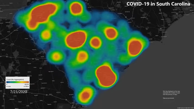 covid-19 heat map