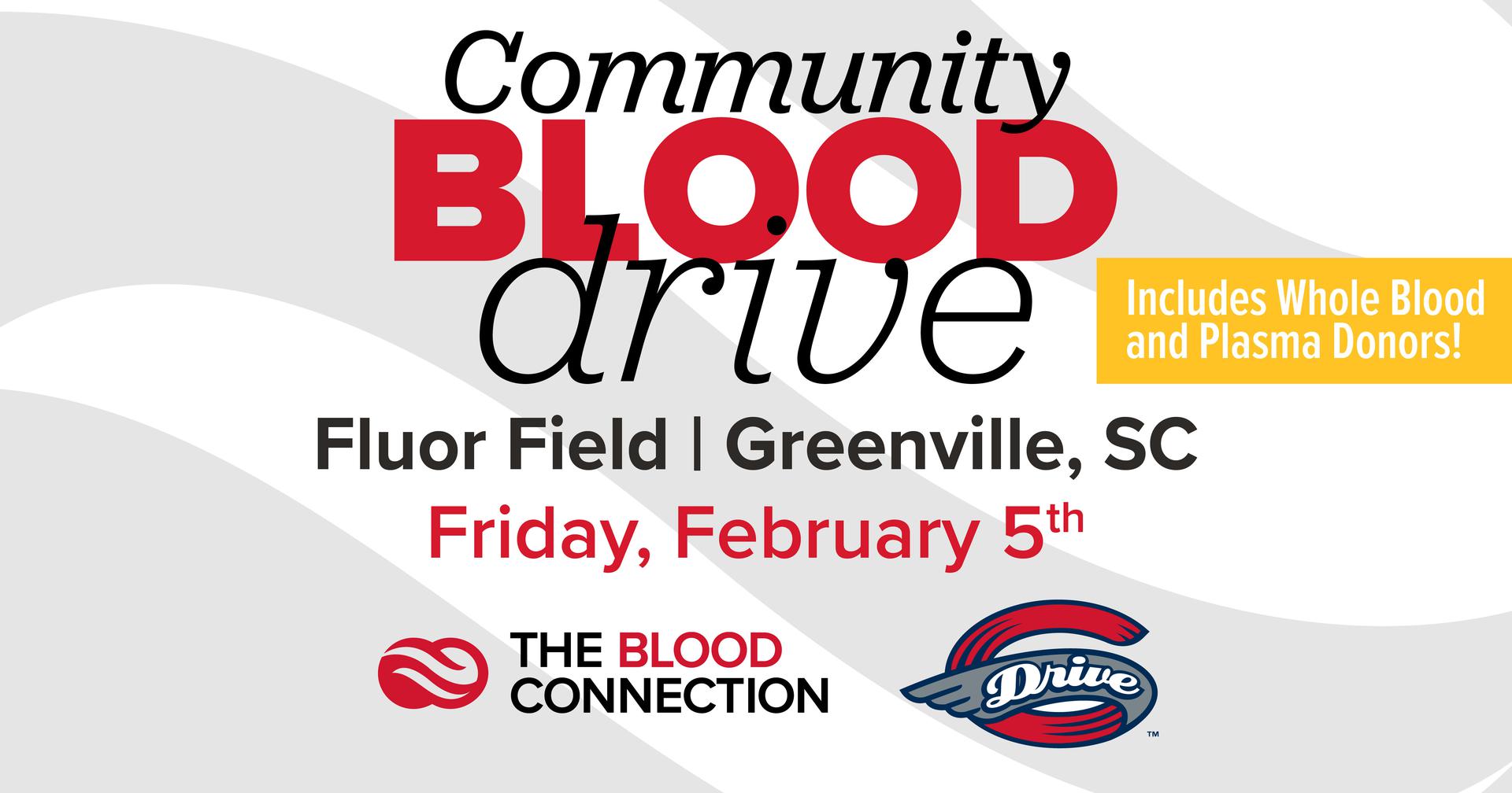 greenville drive blood drive